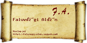 Faluvégi Alán névjegykártya